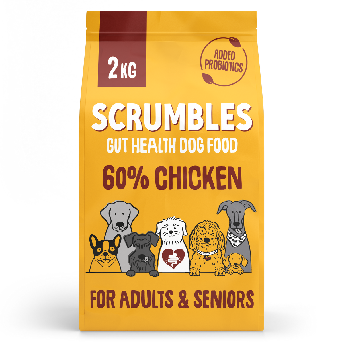 Scrumbles Gut-Friendly Gluten-Free Chicken Dry Dog Food 2kg