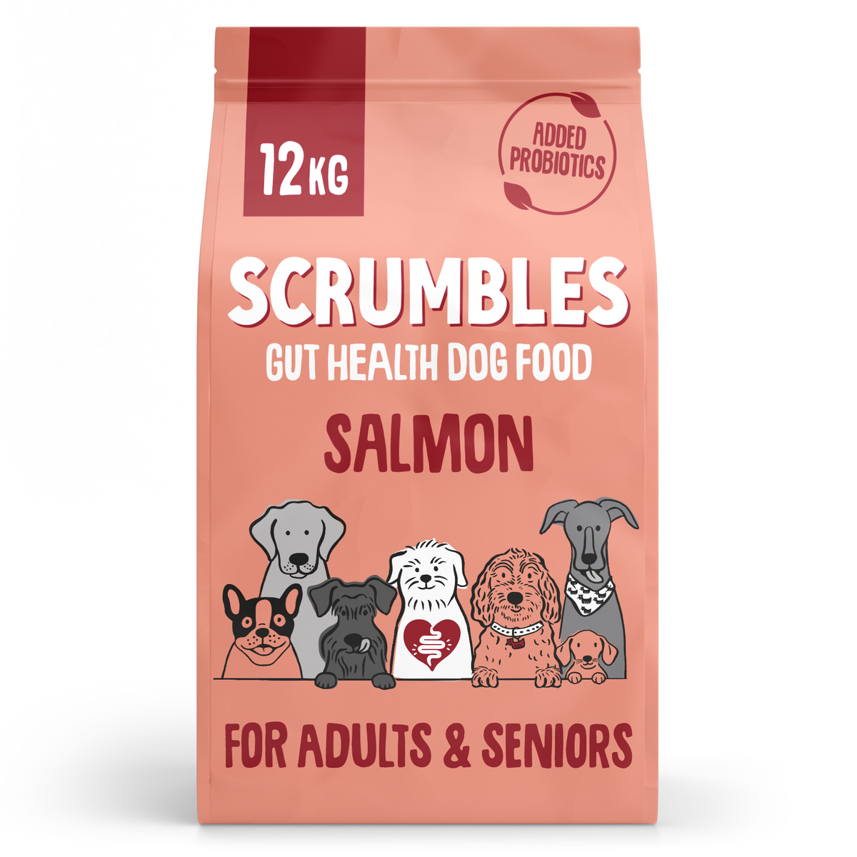 Scrumbles Grain Free Salmon White Fish Dry Dog Food 12kg 24kg