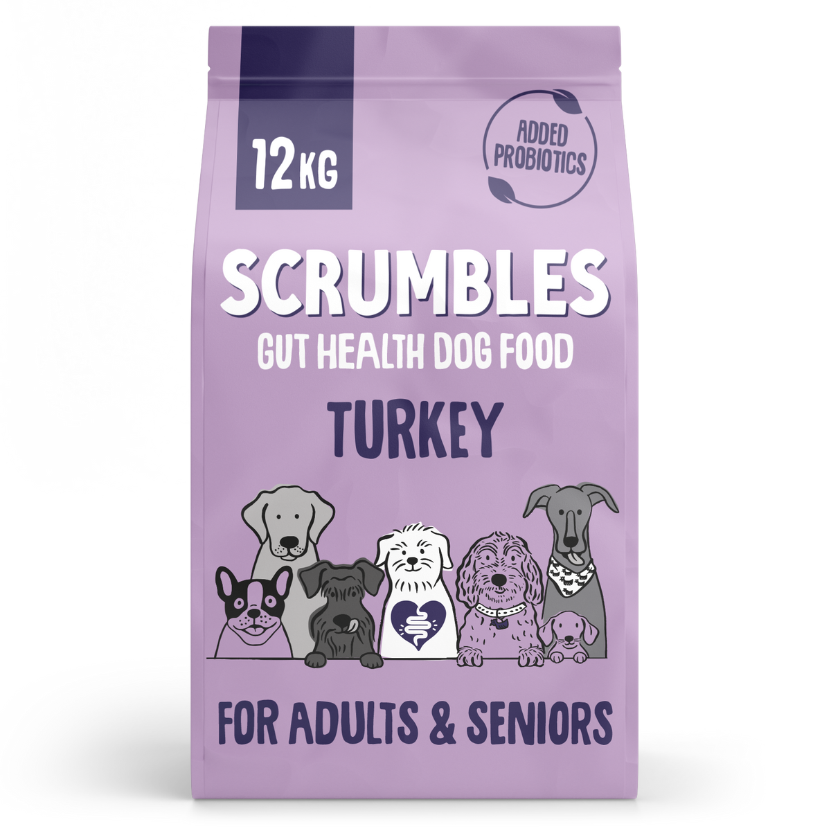 Scrumbles grain free turkey dry dog food 12kg 24kg