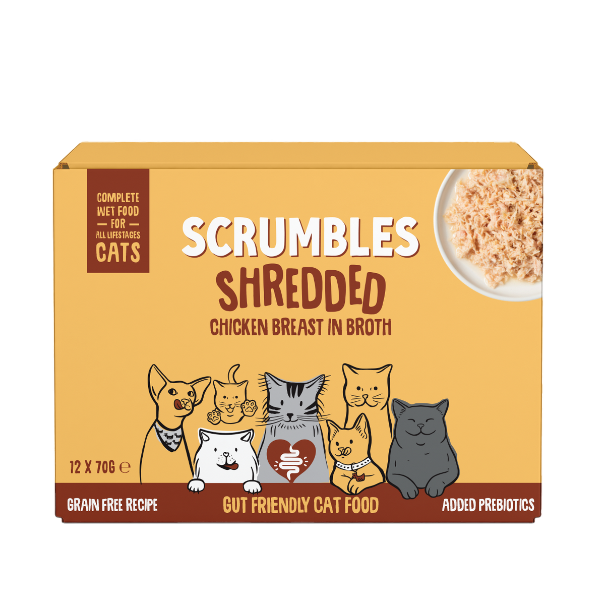 chicken shredded cat food