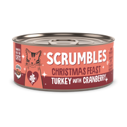 Shredded Turkey & Cranberry Christmas Cat Food in Broth